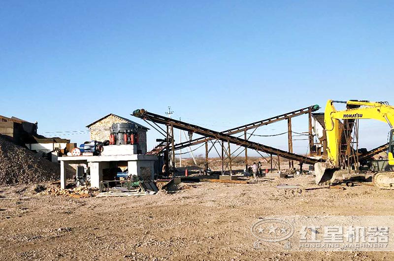 顎式破碎機、圓錐破碎機作業現場